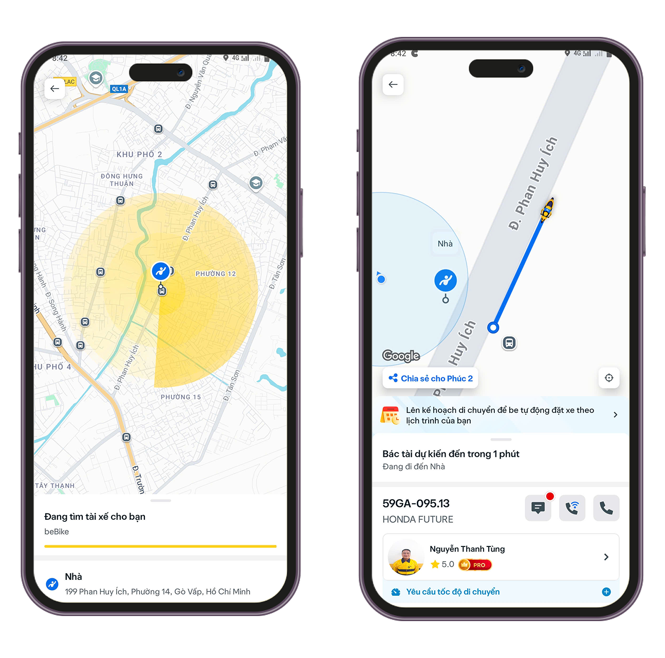 Xác nhận và theo dõi chuyến đi