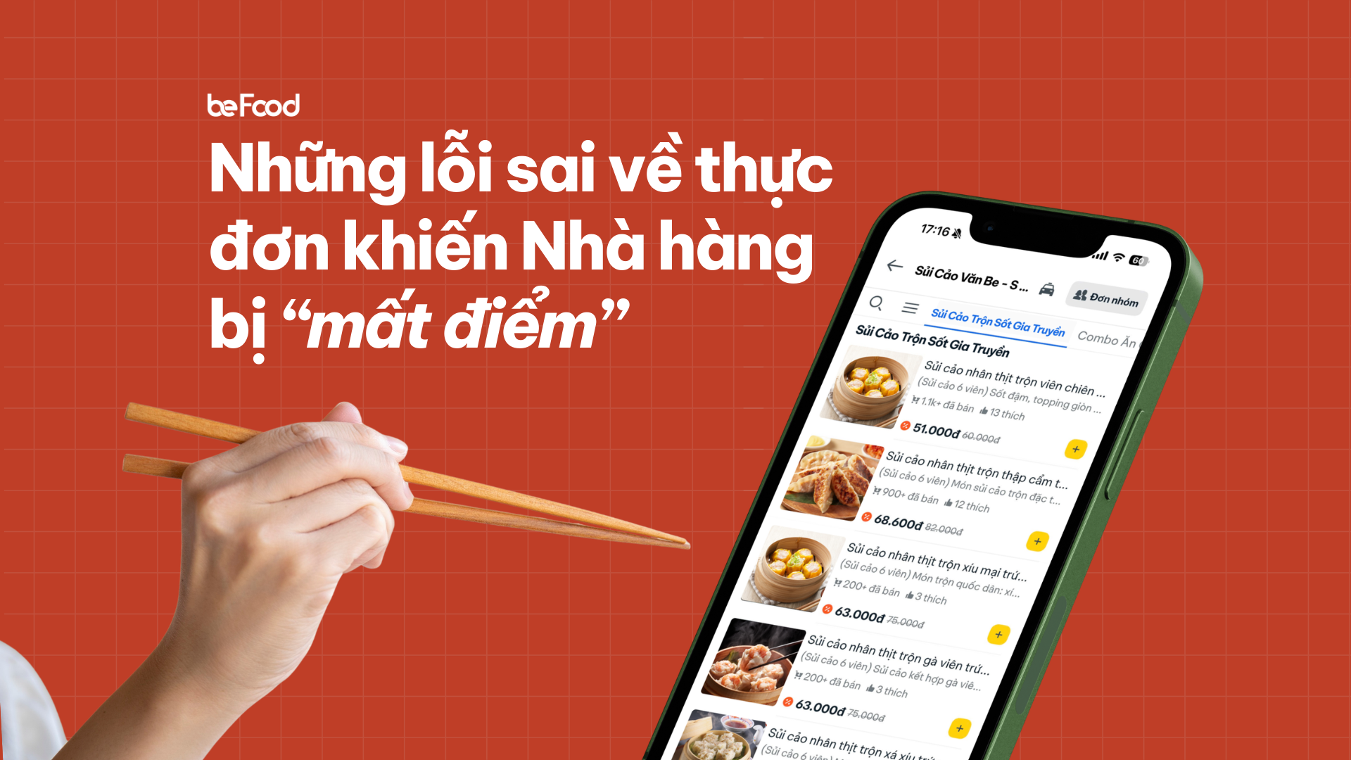 Lỗi sai phổ biến khi thiết lập thực đơn khiến Nhà hàng bị “mất điểm”