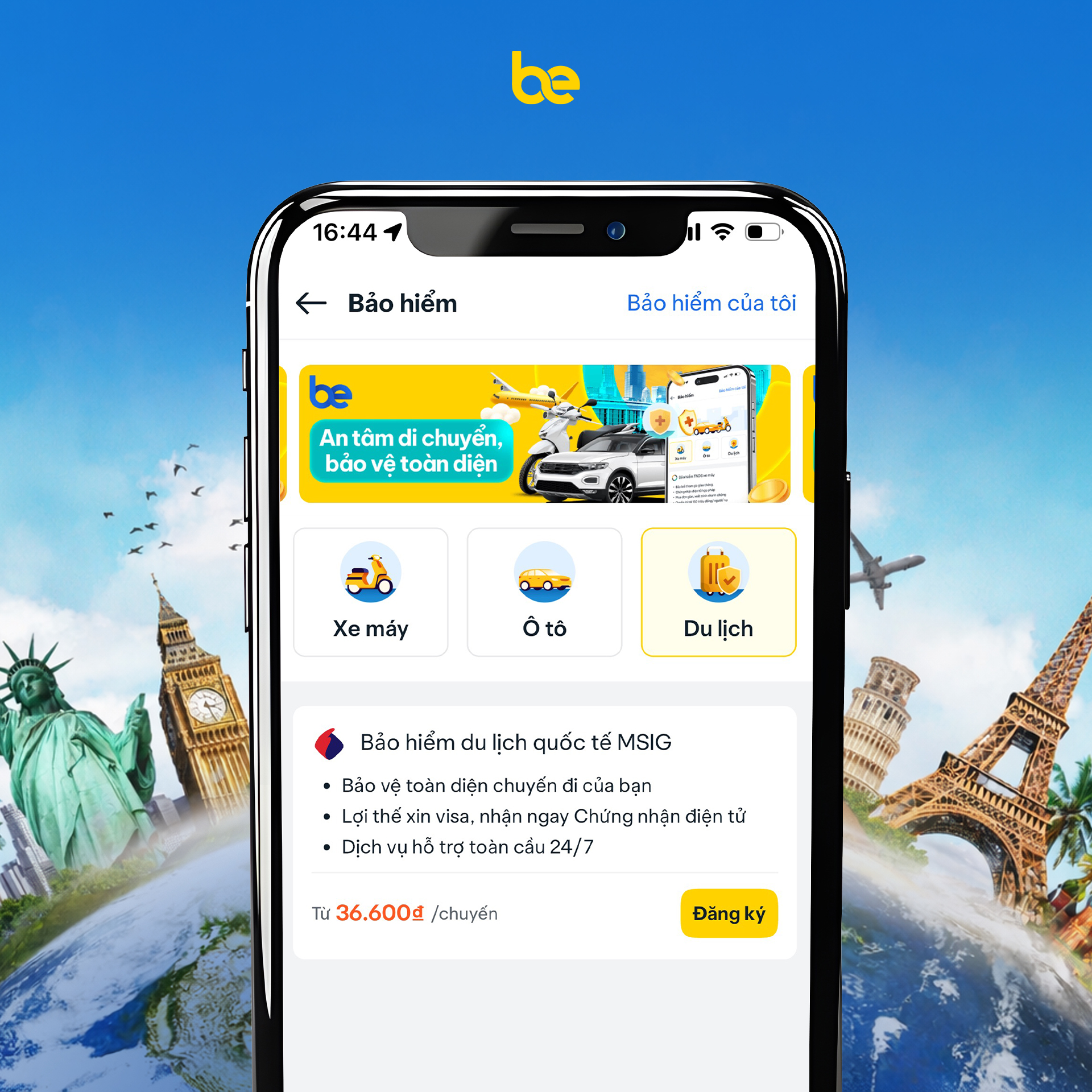 Bảo hiểm du lịch quốc tế