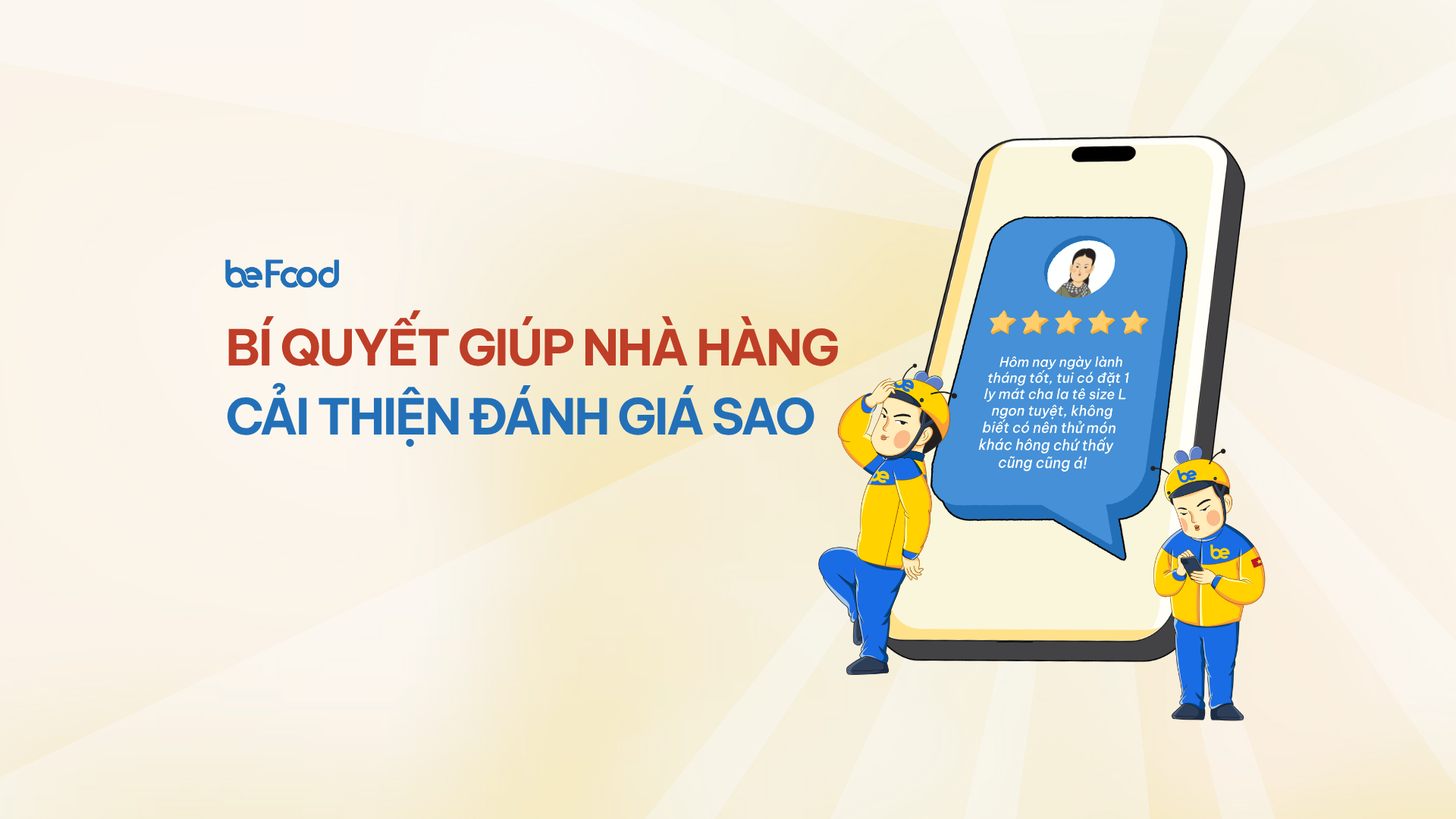 Bí quyết giúp Nhà hàng cải thiện đánh giá sao